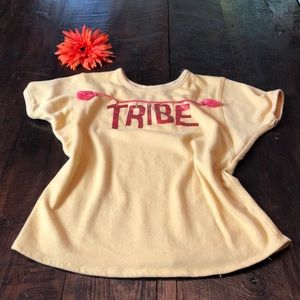Girls/Youth Yellow Tribe Shirt.